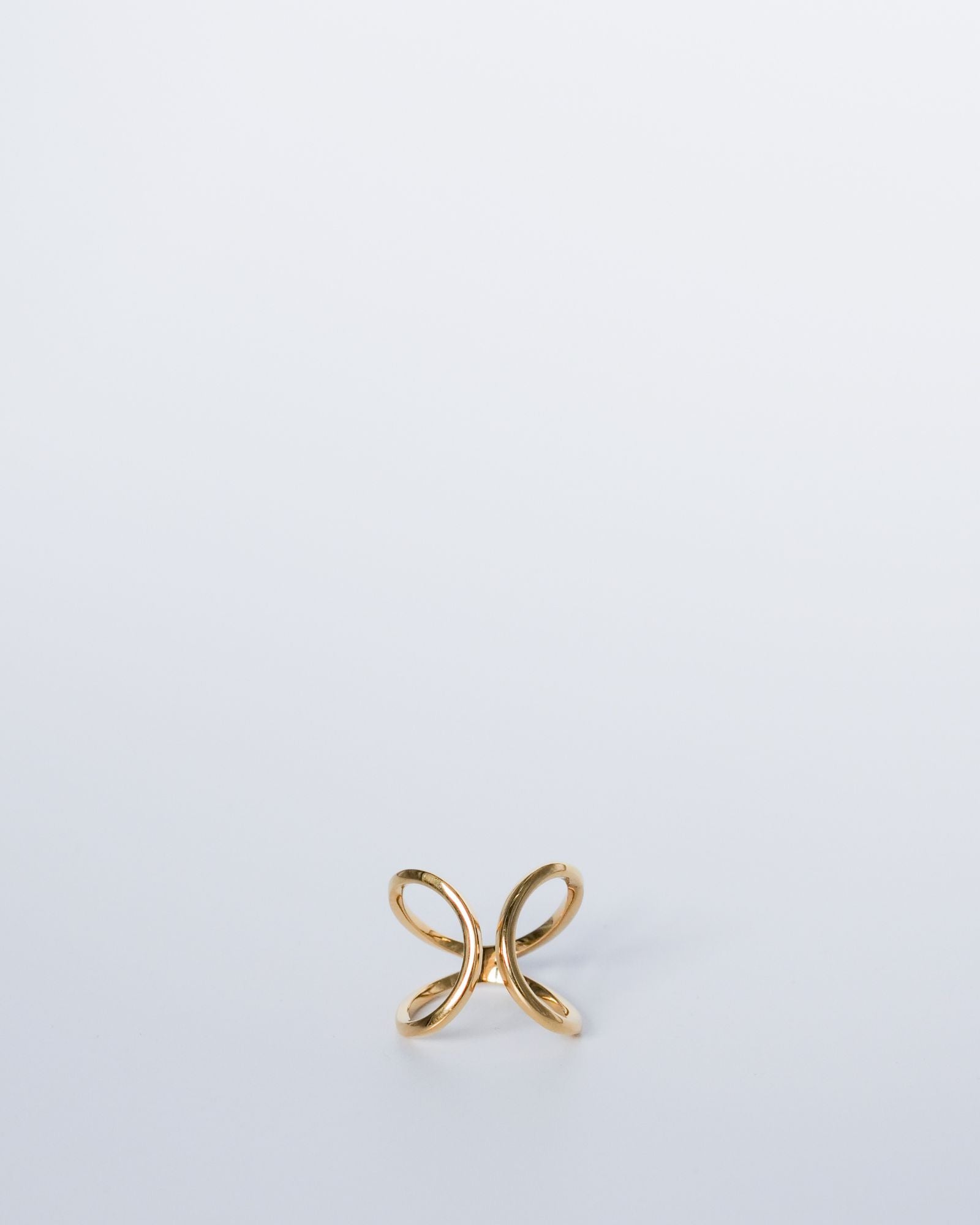 Bague Intrépide en vermeil de face