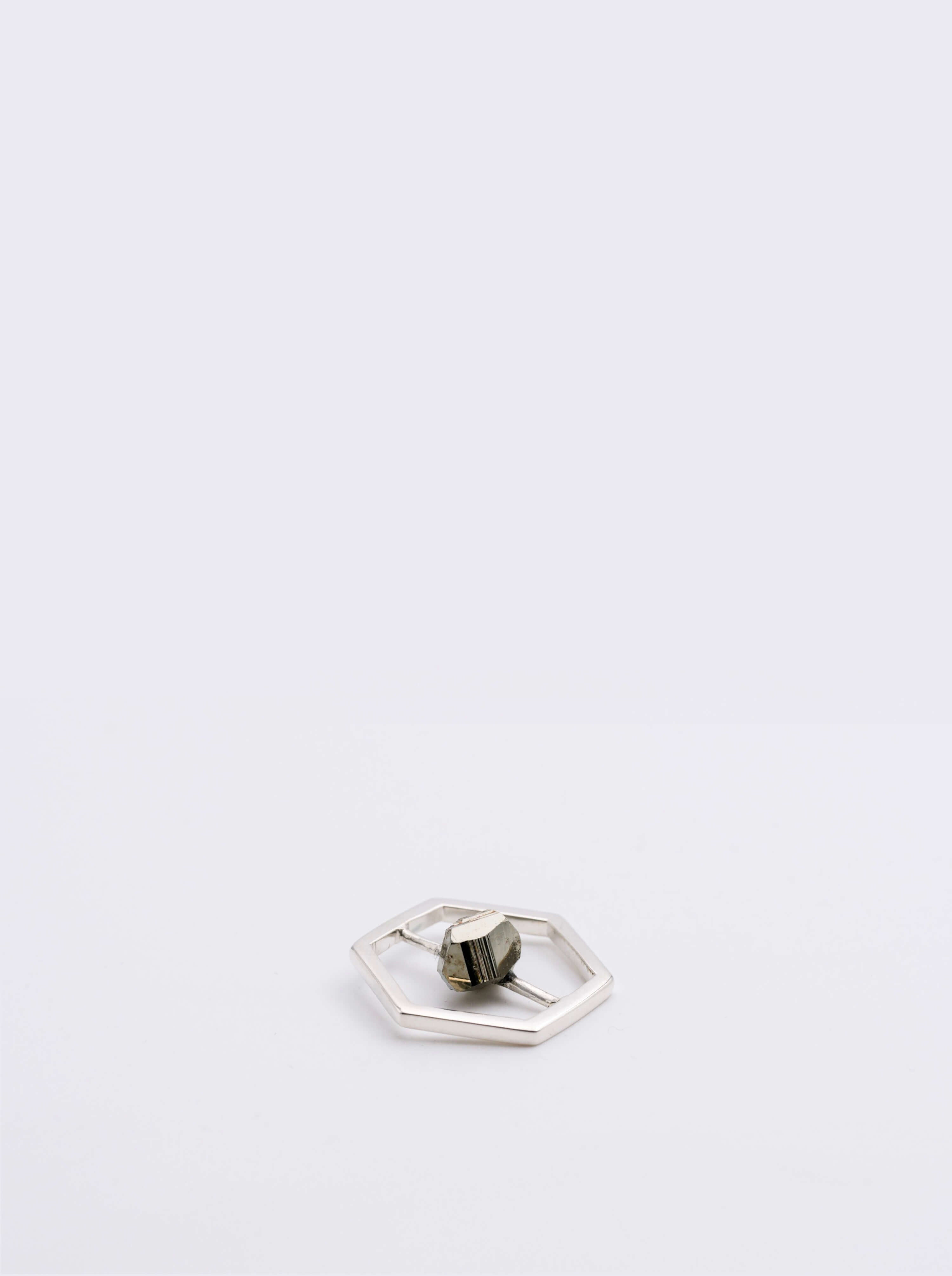 Pendentif Attraction 18 Pyrite Argent