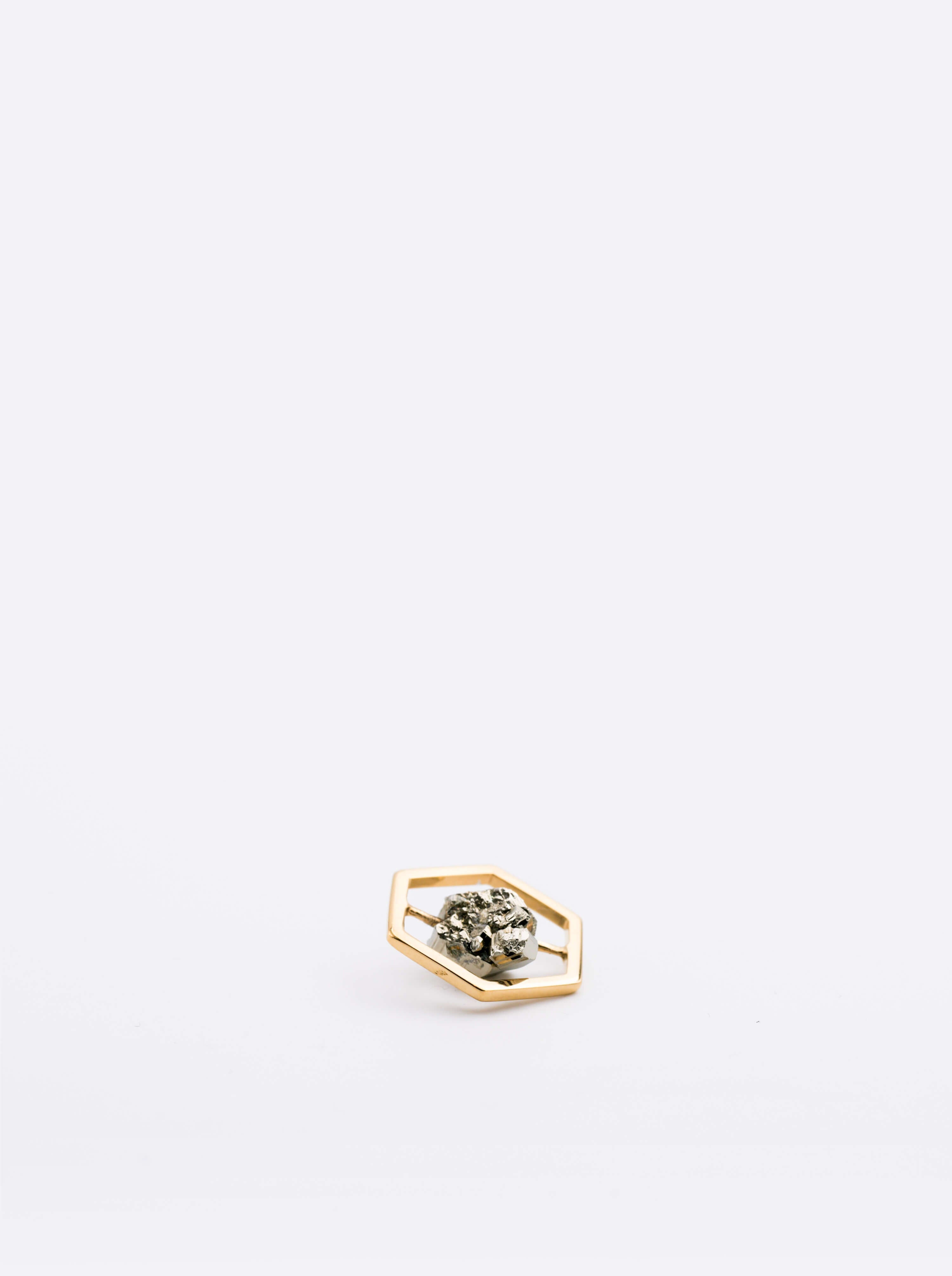 Pendentif Attraction 18 Pyrite Vermeil