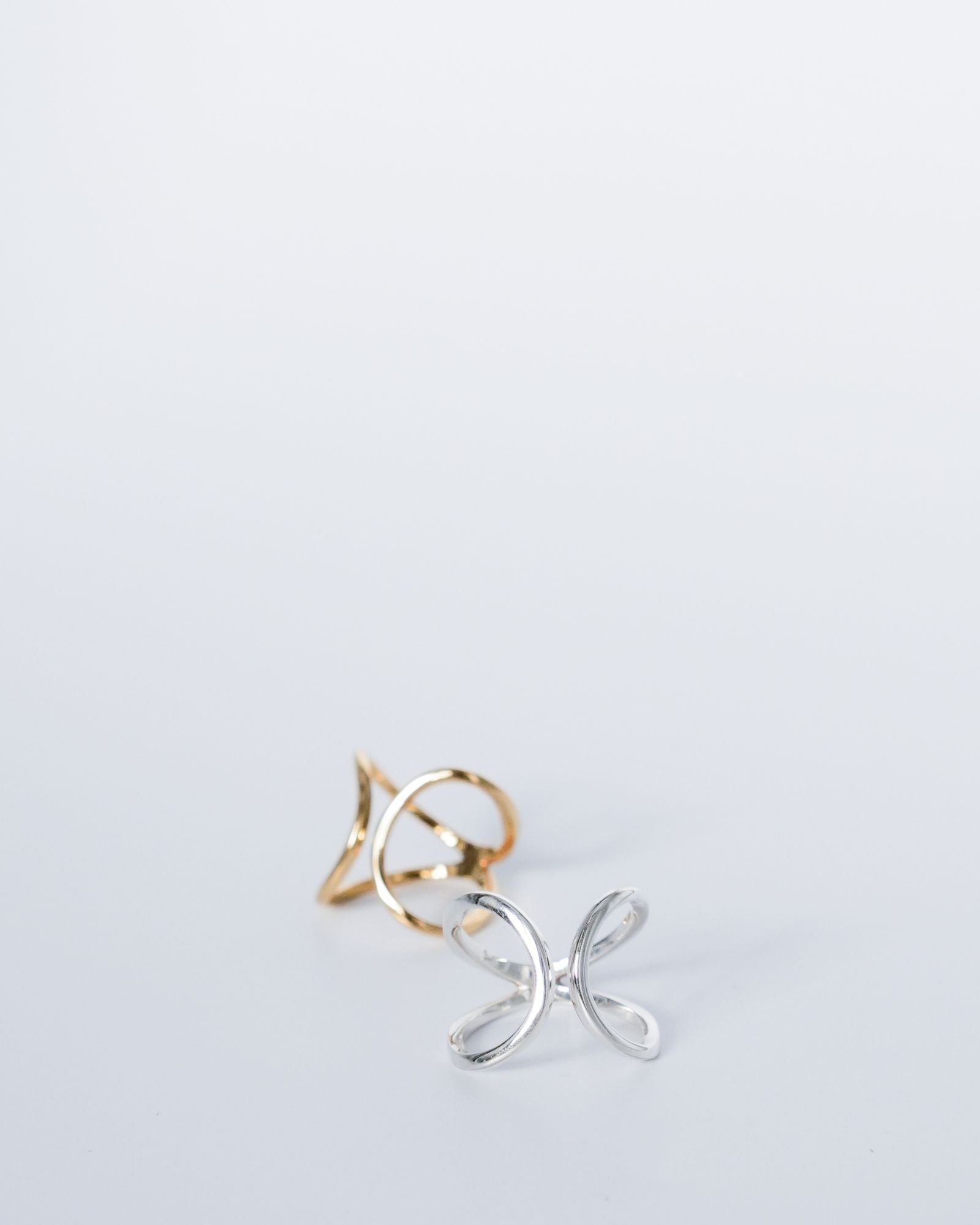Duo de bagues Intrépides en argent et vermeil