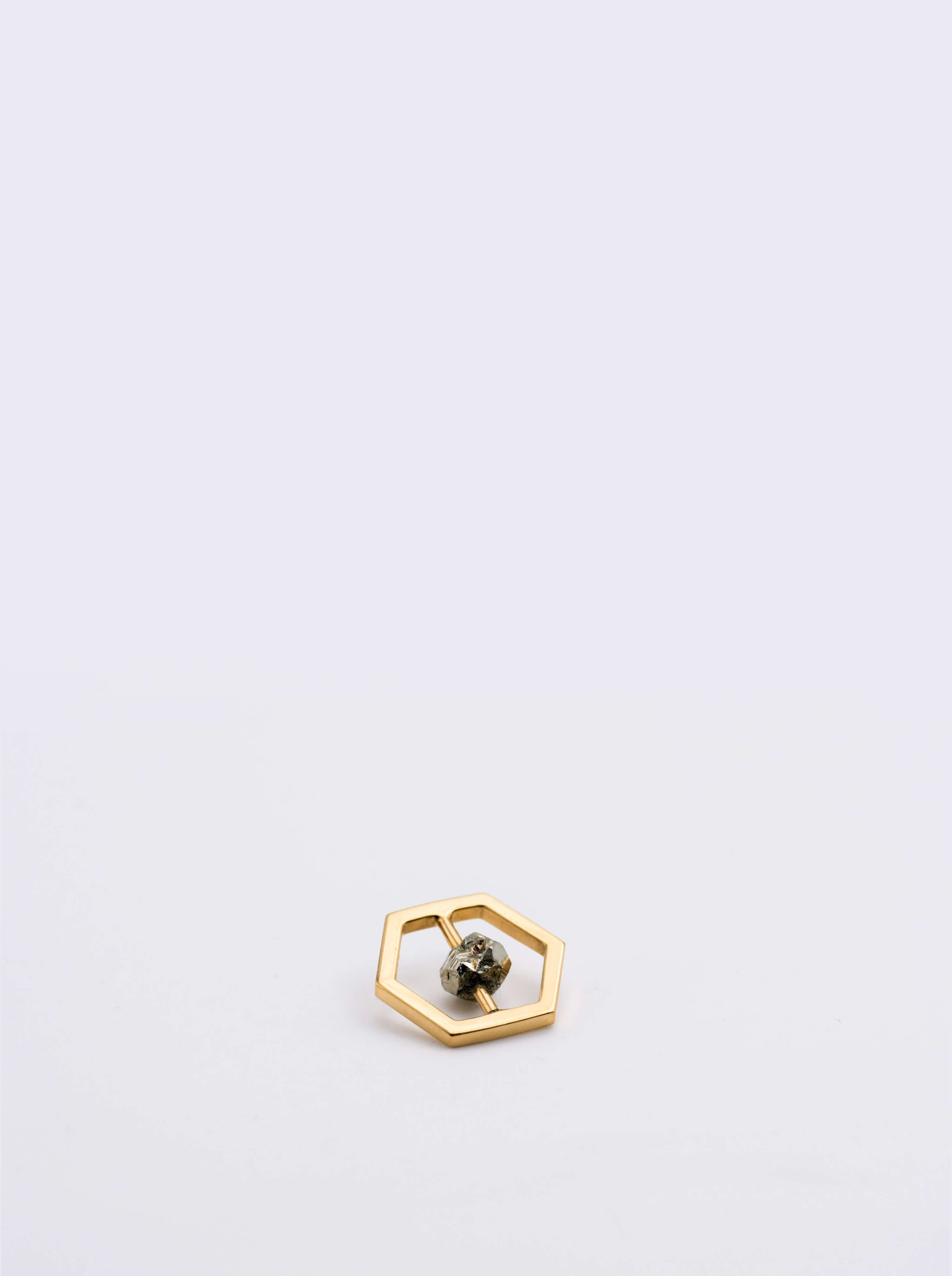 Pendentif Attraction 14 Pyrite Vermeil