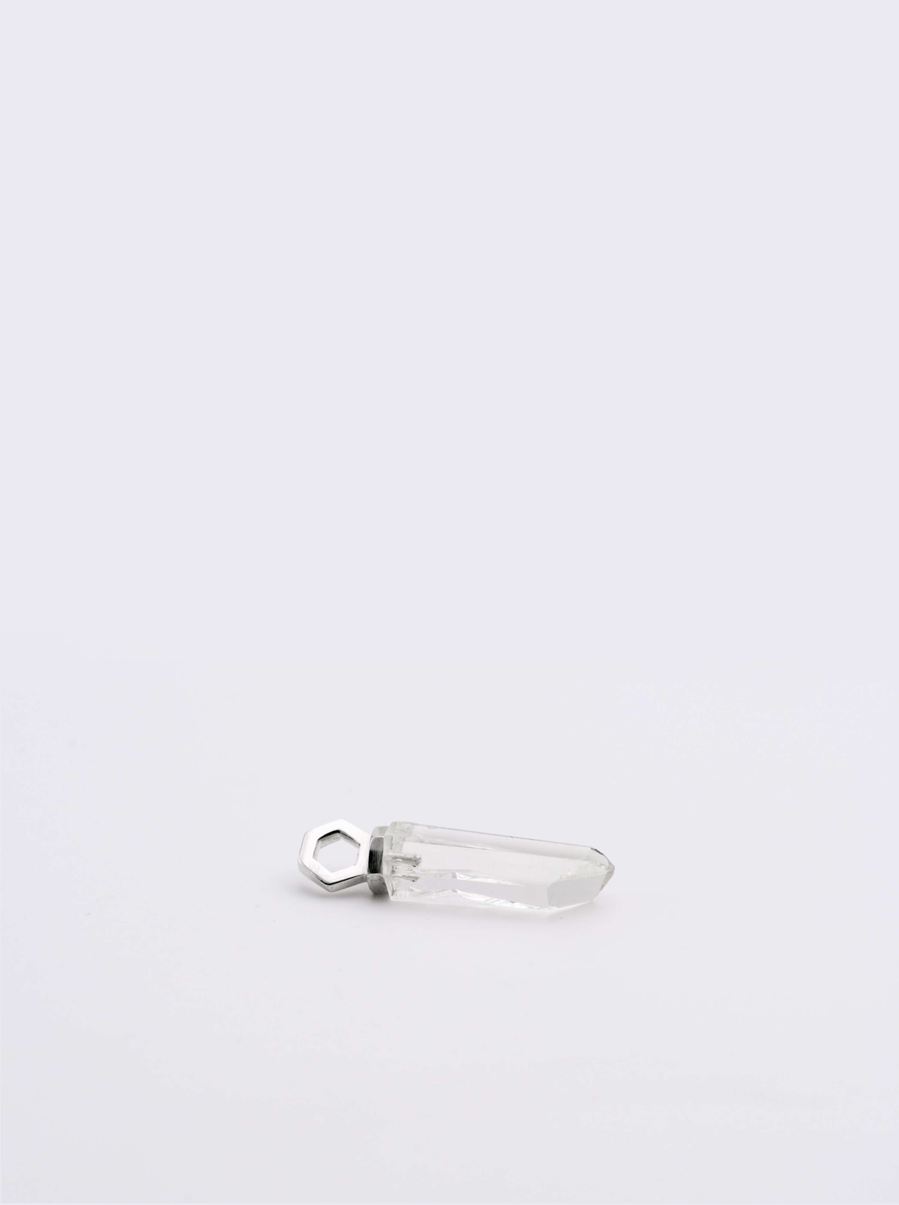 Pendentif Infime Quartz Argent